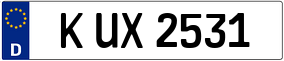 Trailer License Plate